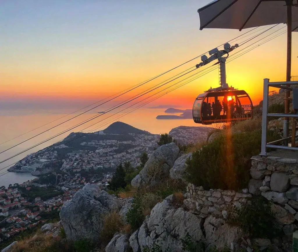 Cable Car to Mount Srd for Sunset